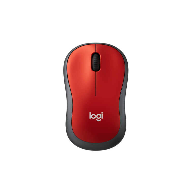 Mouse Inalámbrico Logitech M185 Rojo