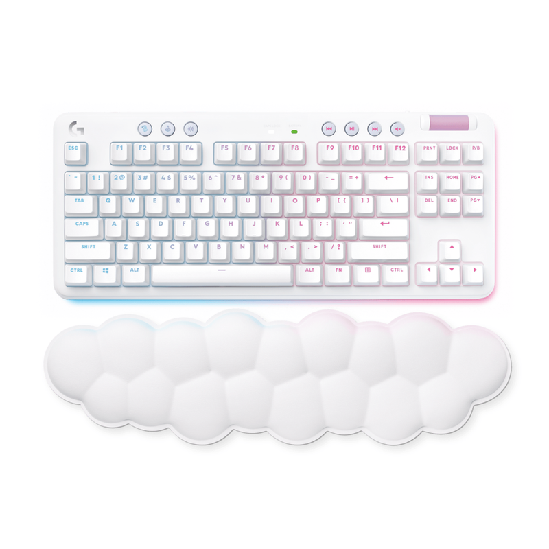 Teclado Gamer Inalámbrico Logitech G715 TKL Táctil Blanco