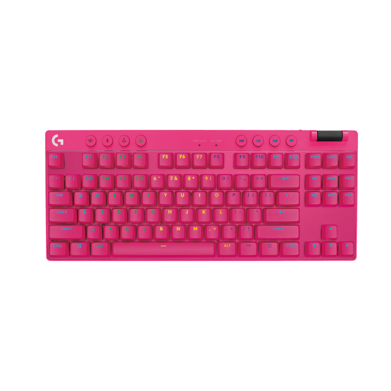 Teclado Gamer Inalámbrico Logitech G PRO X TKL Lightspeed Magenta