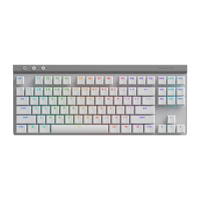 Teclado Gamer Inalámbrico Logitech G515 Lightspeed TKL Blanco