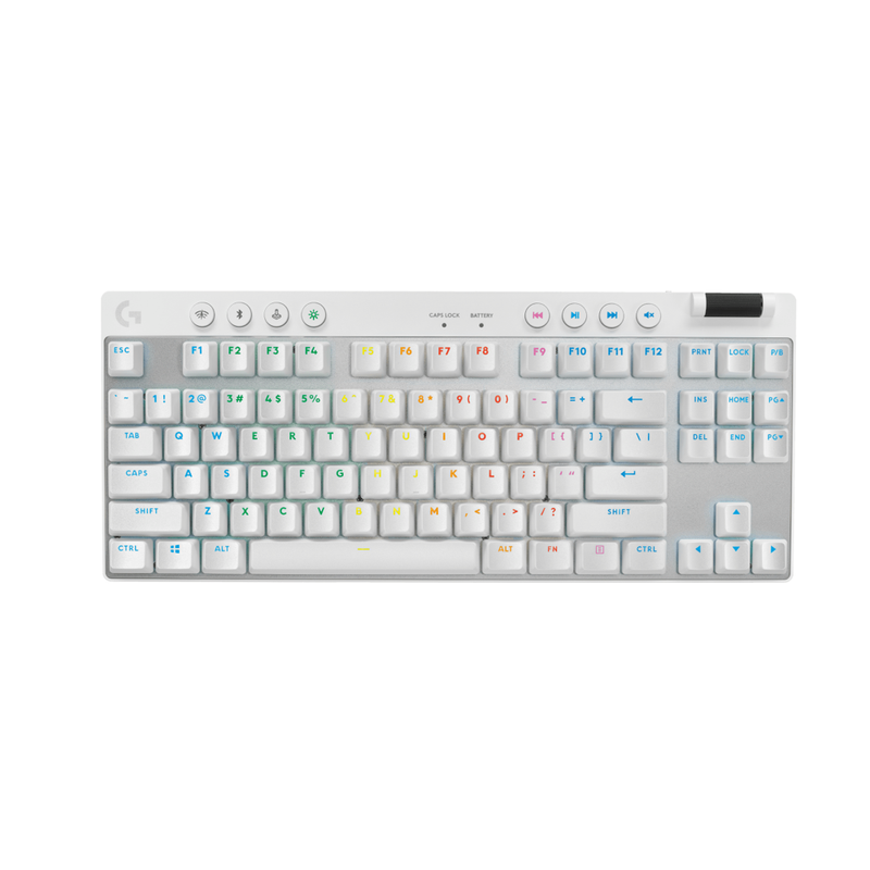 Teclado Gamer Inalámbrico Logitech G PRO X TKL Blanco