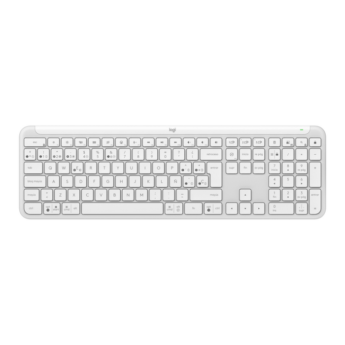 Teclado Logitech Signature Slim Inalambrico K950 Blanco