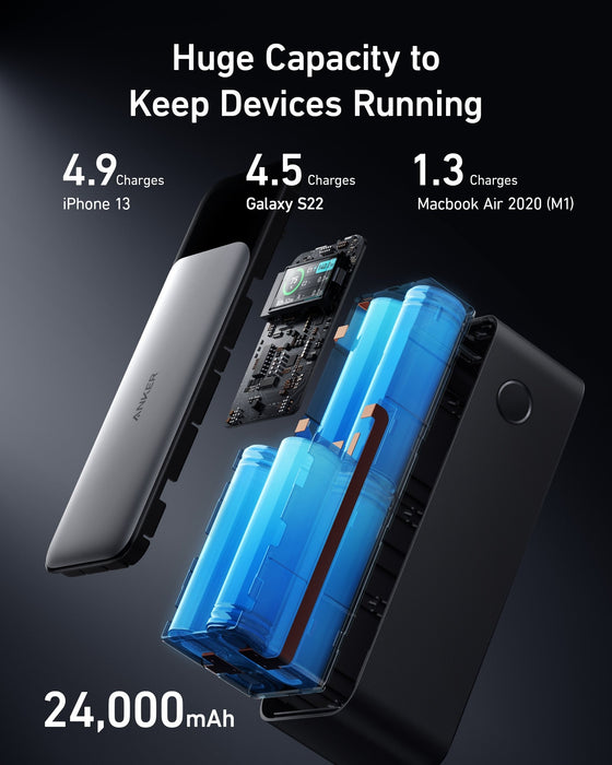 Power Bank Anker 737 PowerCore 24K Negro