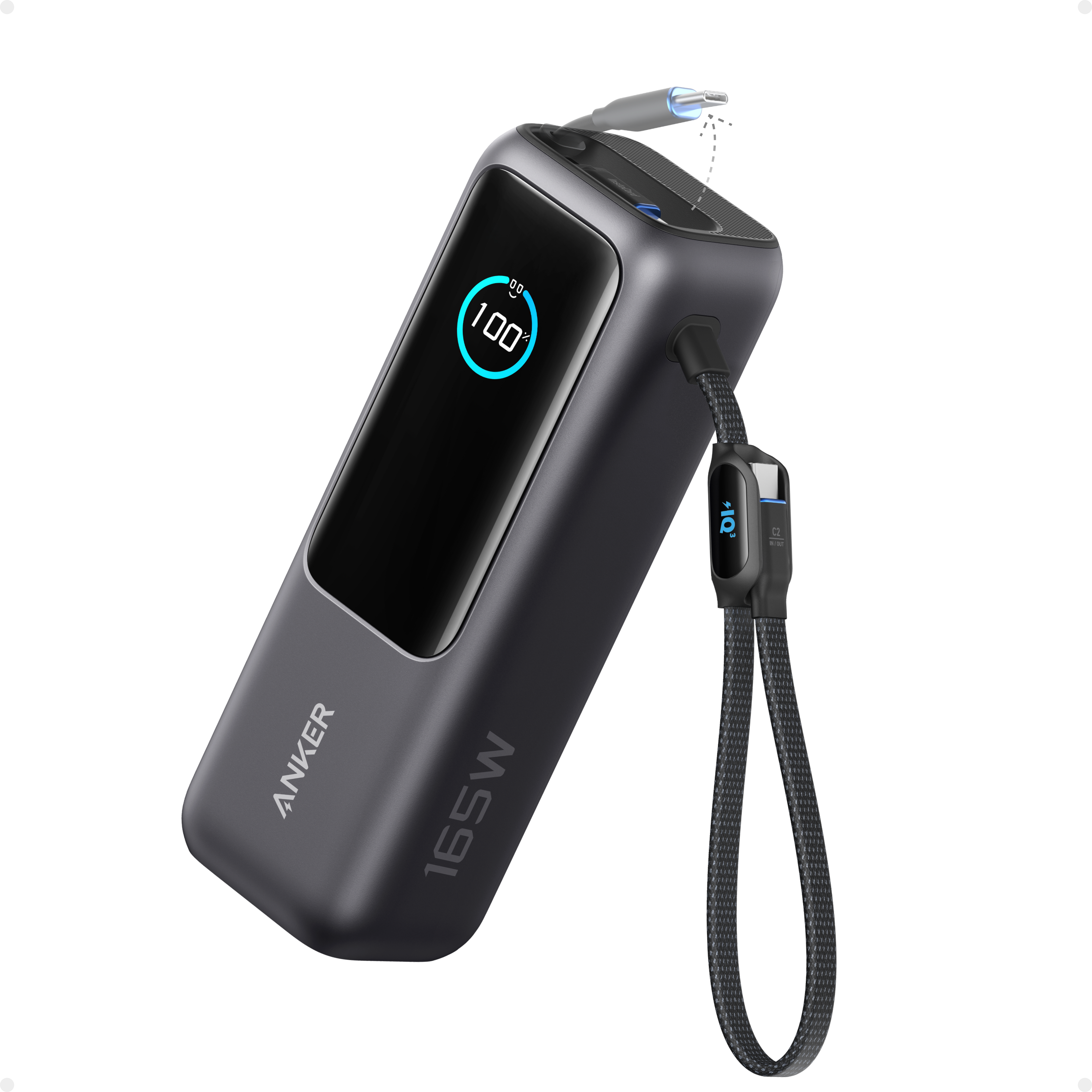 Anker Power Bank 165W 25000mAh モバイルバッテリー Power Bank Anker 25000mAh 165W – Carga Rápida USB-C PD 100W