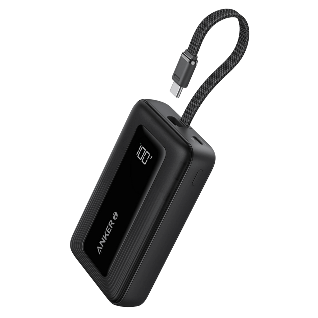 Anker Zolo Power Bank 10 000mAh (A1688) – Carga Rápida 30W con Cable USB-C Integrado