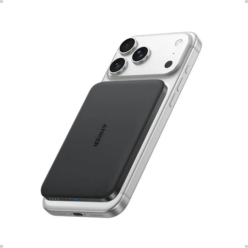 Power Bank Magnético Anker Nano 5000mAh Qi2 Ultra Slim Negro – Carga Inalámbrica 15W USB-C 20W - ibeamcl