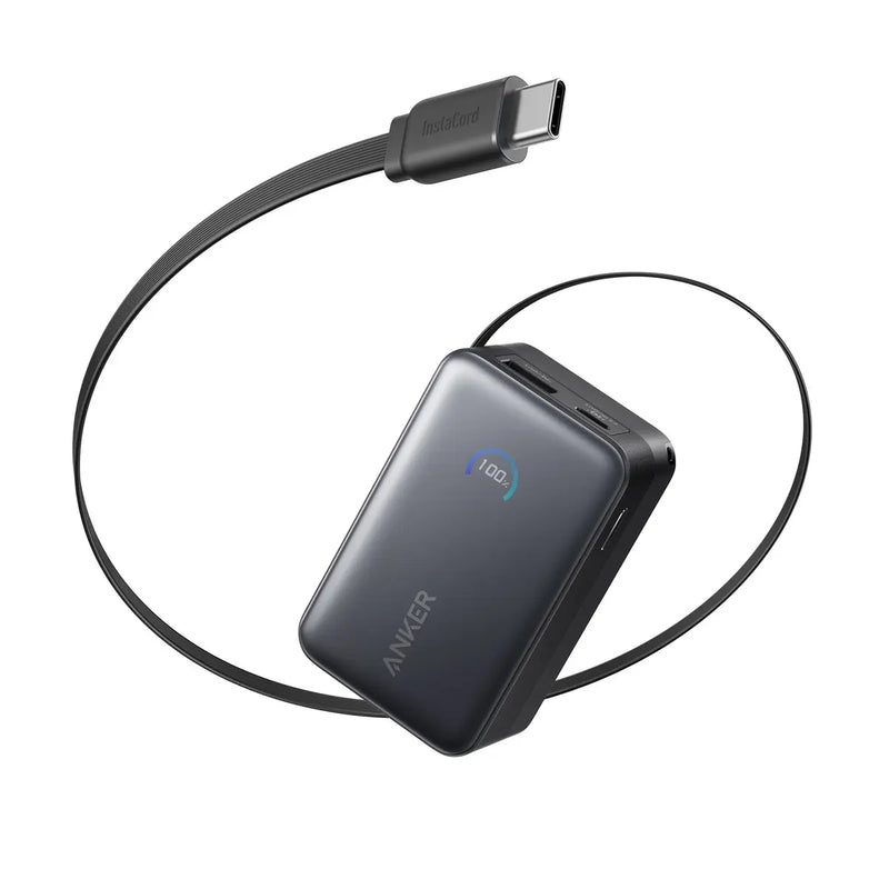 Anker Nano 10000mah Cable Retráctil 70cm, Carga Rápida 45W - ibeamcl