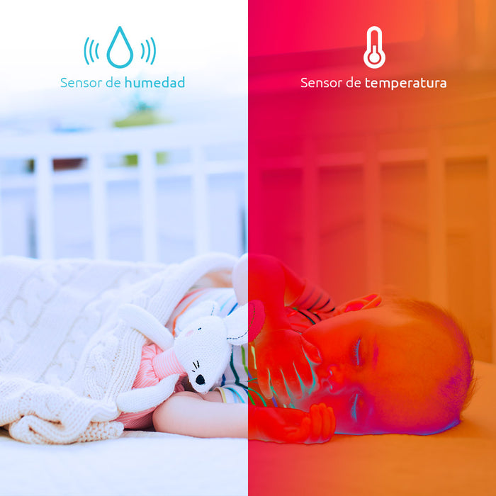 Nexxt Camara bebé inteligente 2K Wi-Fi, visión nocturna, detección de llanto - ibeamcl