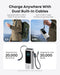 Anker Power Bank 25000mAh 165W con Cables USB-C Retráctiles  – Carga Rápida PD 100W SIlver - ibeamcl
