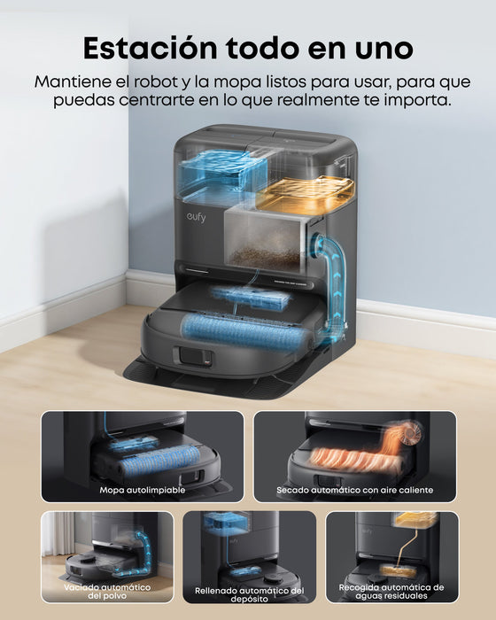 Eufy Aspiradora Robot Omni C28 Negra