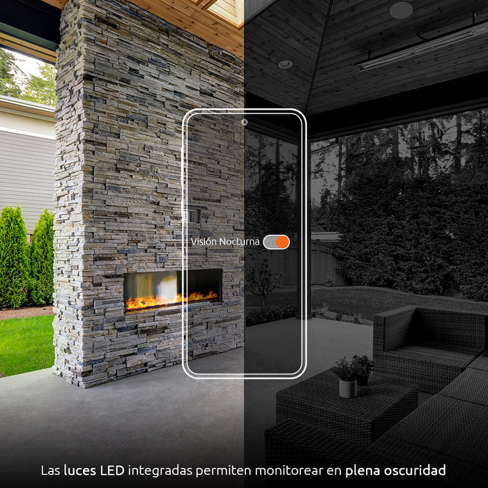 Cámara Nexxt Wi-fi Exterior 2k Con 2 Focos Led Color Blanco - ibeamcl