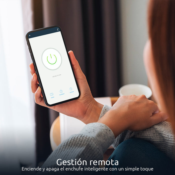 Enchufe Inteligente Wi-Fi Nexxt 220V con Control por App y Alexa/Google