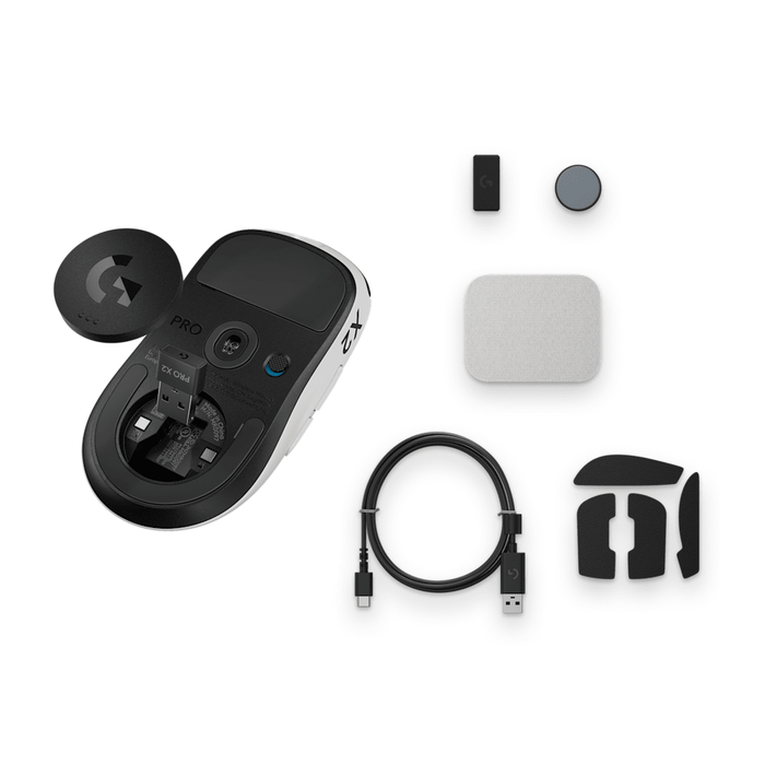 Mouse Gamer Inalámbrico Logitech G PRO X2 Superstrike Blanco