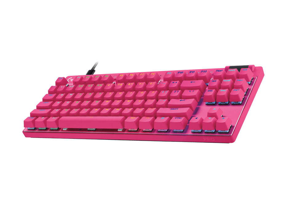 Teclado Gamer Logitech G PRO X TKL Rapid Magenta