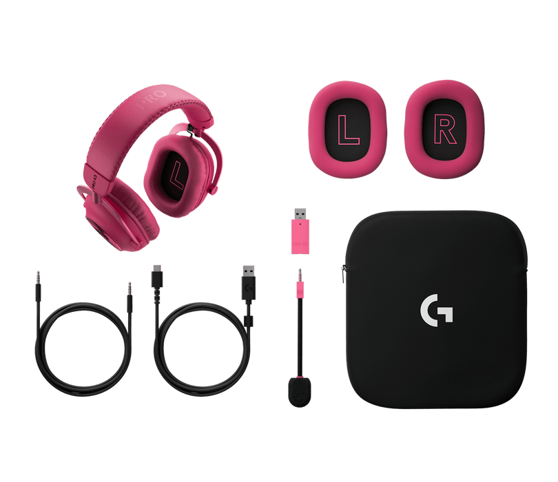 Audífonos Gamer Inalámbricos Logitech G PRO X3 Lightspeed Magenta