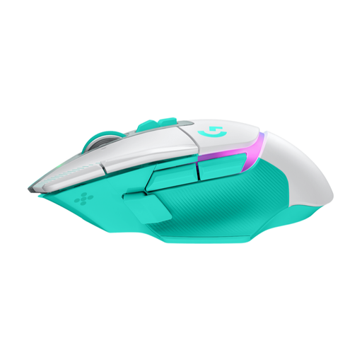 Mouse Gamer Inalámbrico Logitech G502 X Plus Blanco y Menta