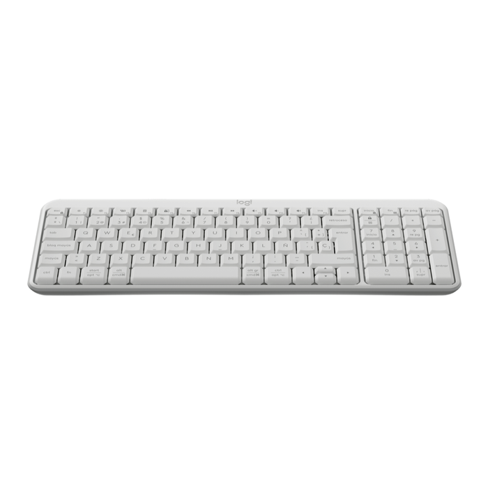 Teclado Bluetooth Logitech K250 Blanco Crudo