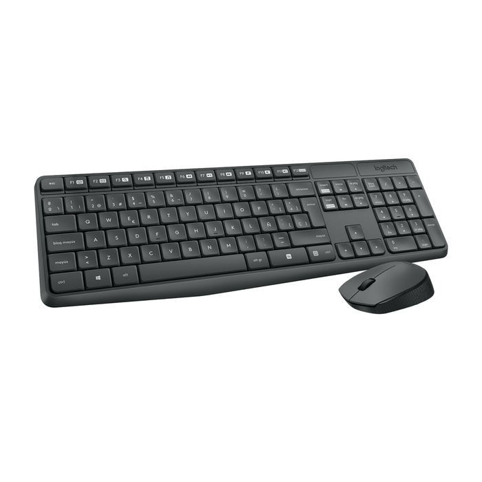 Combo Teclado y Mouse Inalámbrico Logitech MK235 Gris