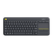 Teclado Inalámbrico Logitech K400 Plus Negro