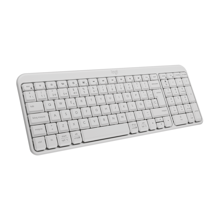 Teclado Bluetooth Logitech K250 Blanco Crudo