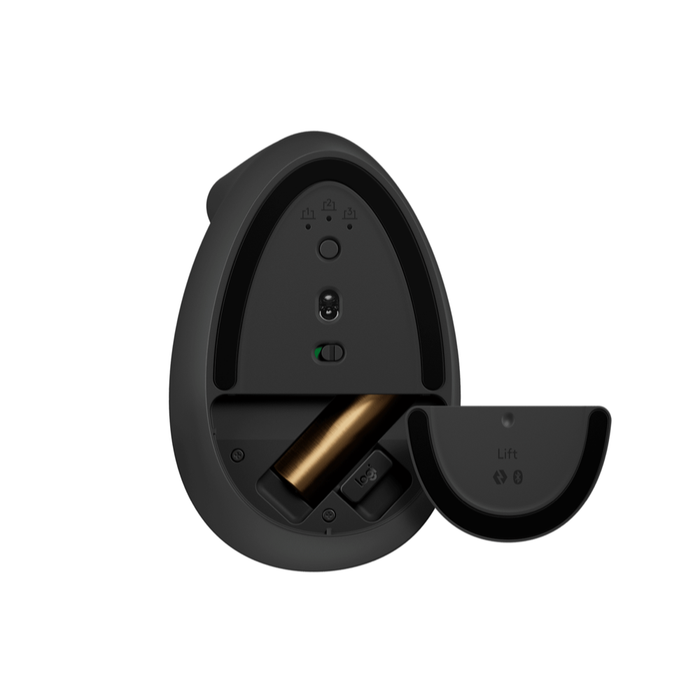 Mouse Vertical Inalámbrico Logitech Lift Zurdo Grafito