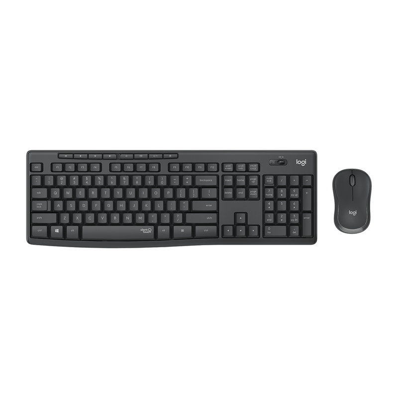 Combo Teclado y Mouse Inalámbrico Logitech MK295 Silent Grafito
