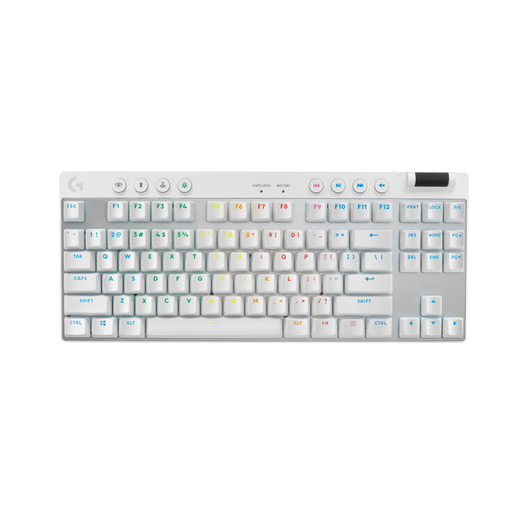 Teclado Gamer Inalámbrico Logitech G PRO X TKL Blanco