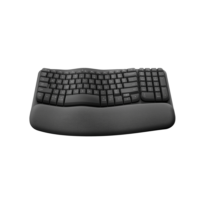 Teclado Ergonómico Inalámbrico Logitech Wave Keys Grafito