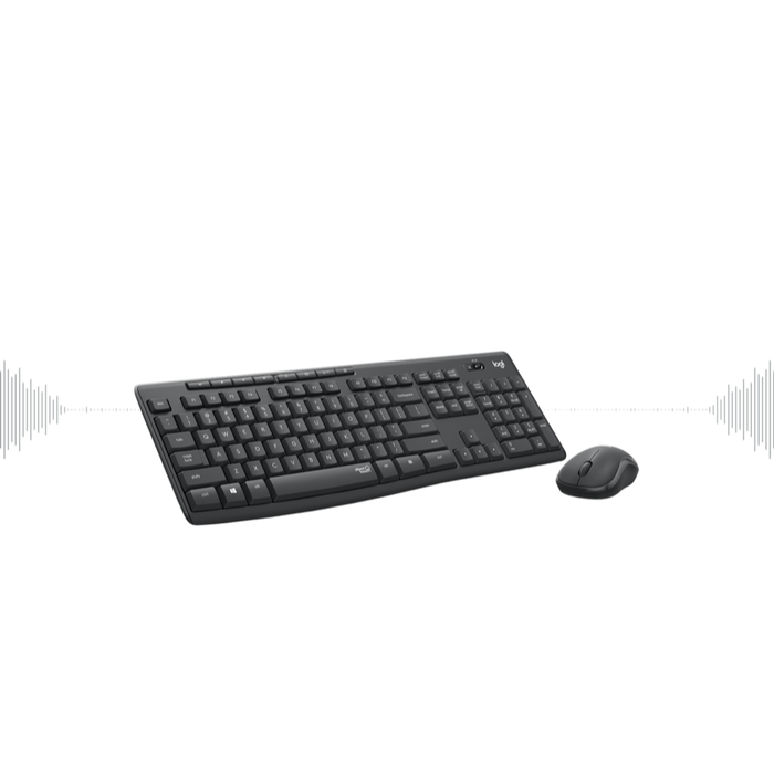 Combo Teclado y Mouse Inalámbrico Logitech MK295 Silent Grafito