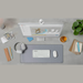 Mouse Bluetooth Logitech Pebble 2 M350s Blanco