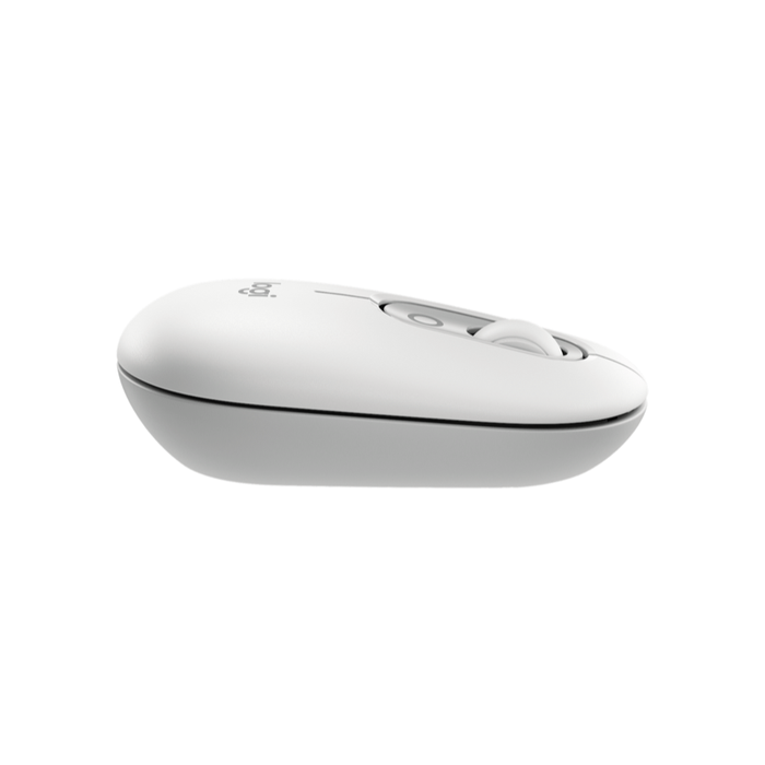Combo Teclado y Mouse Logitech POP Icon Blanco Crudo y Naranja