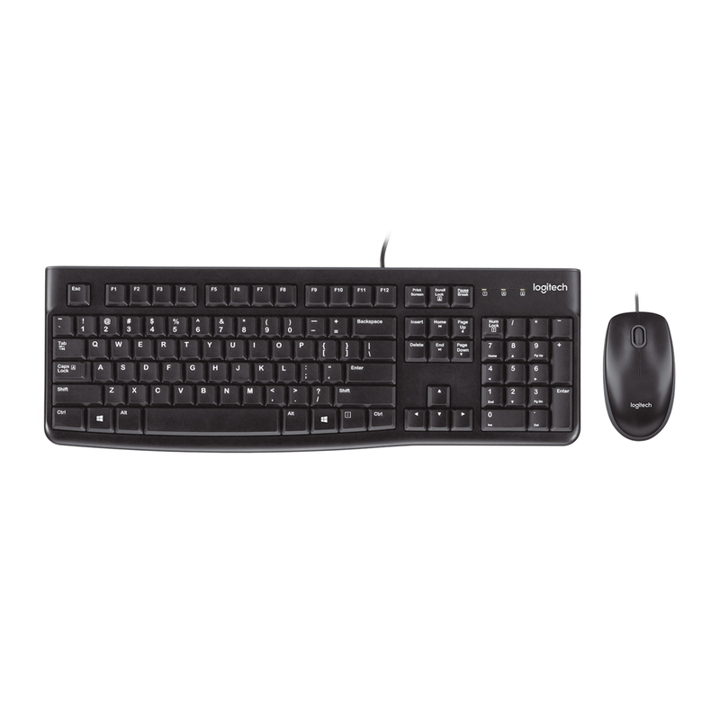 Combo Teclado y Mouse Logitech MK120 Negro
