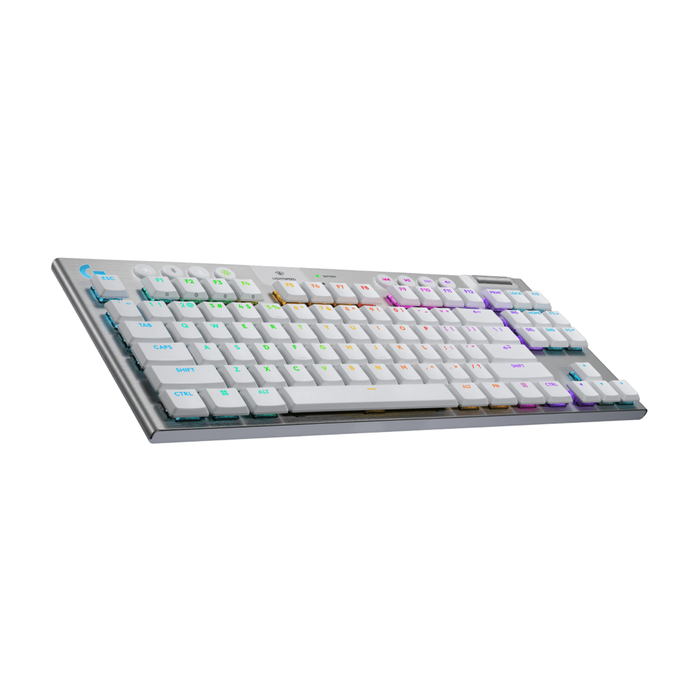Teclado Gamer Inalámbrico Logitech G915 X TKL Lightspeed Blanco