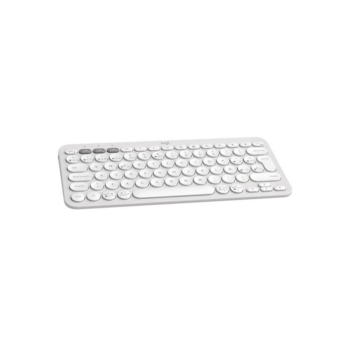 Teclado Bluetooth Logitech Pebble Keys 2 K380s Blanco
