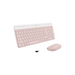 Combo Teclado y Mouse Inalámbrico Logitech MK470 Rosa
