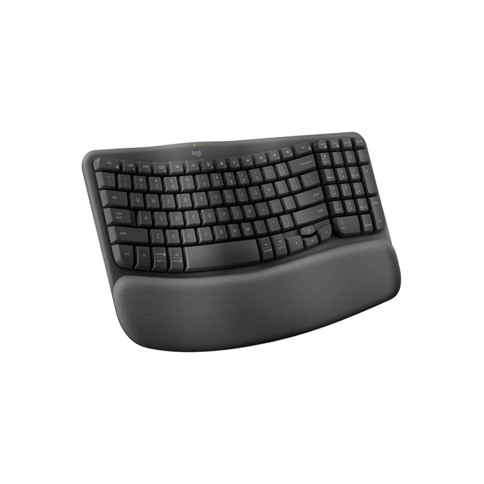 Teclado Ergonómico Inalámbrico Logitech Wave Keys Grafito