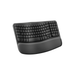 Teclado Ergonómico Inalámbrico Logitech Wave Keys Grafito