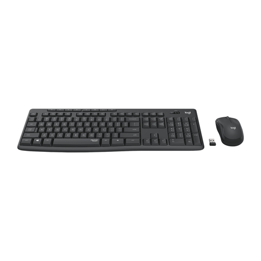 Combo Teclado y Mouse Inalámbrico Logitech MK295 Silent Grafito