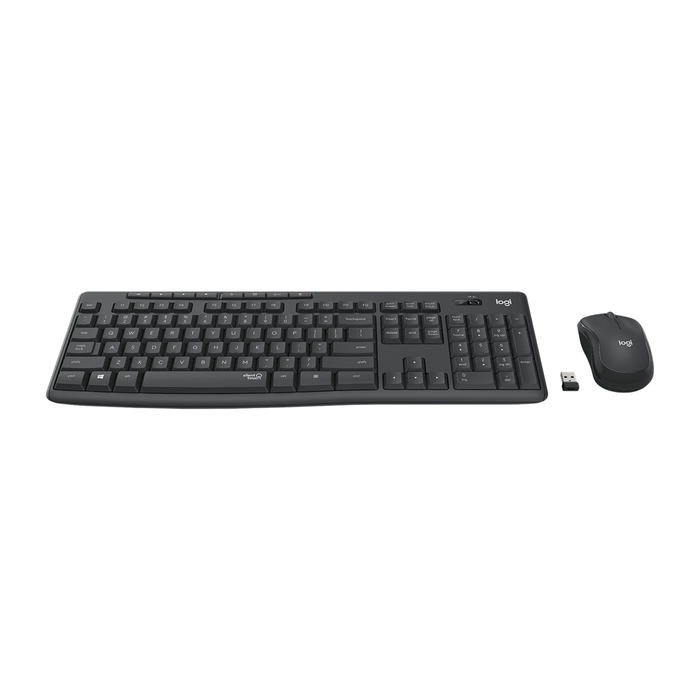Combo Teclado y Mouse Inalámbrico Logitech MK295 Silent Grafito