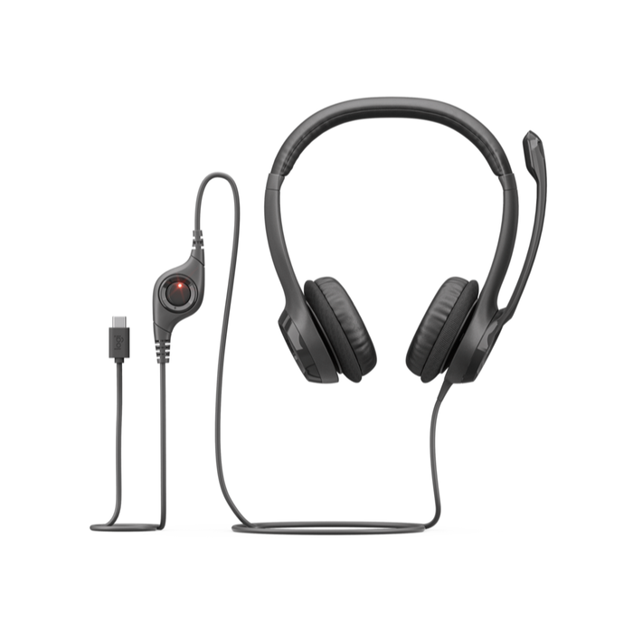 Audífonos Logitech H390 USB-C Negro