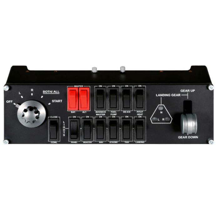 Panel de Vuelo Logitech G Saitek Pro Flight Switch Panel Negro