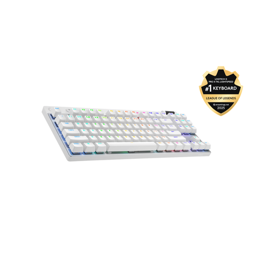 Teclado Gamer Inalámbrico Logitech G PRO X TKL Blanco