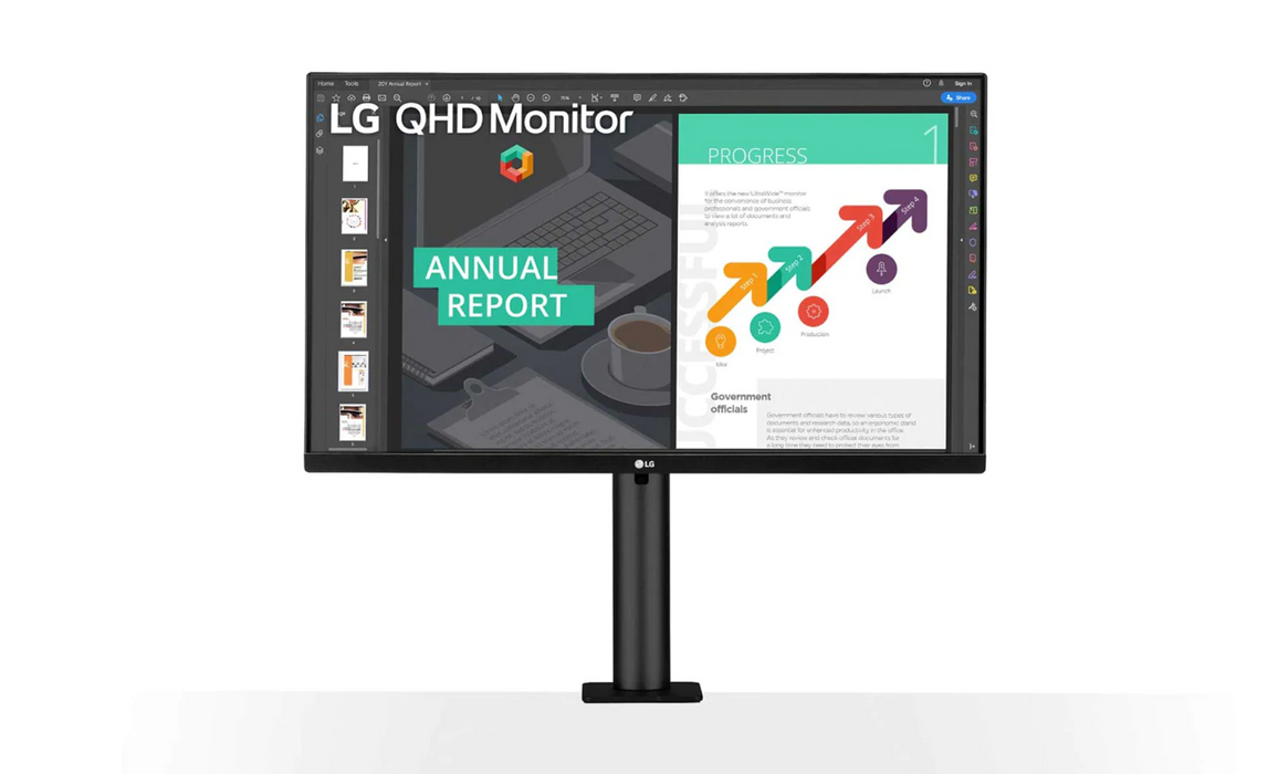 Monitor LG QHD Ergo IPS de 27" USB-C - ibeamcl