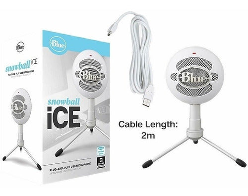 Micrófono Blue snowball ice white - ibeamcl