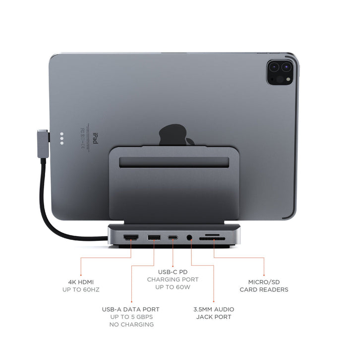 SOPORTE Y HUB DE ALUMINIO PARA IPAD PRO - ibeamcl